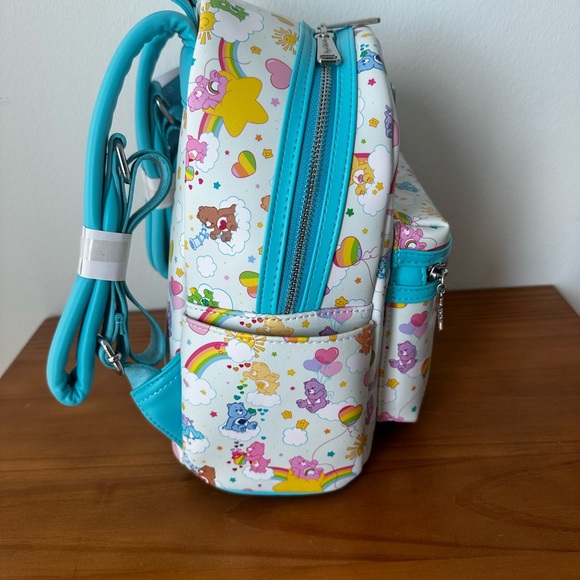 Loungefly 40th Anniversary Care Bears Rainbow Mini Backpack New One Size - Picture 6 of 12
